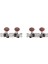 4pcs String Tuning Pegs Makine Kafası Kahverengi Ukulele Değiştirmeleri (Yurt Dışından) 1