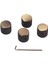 1/4 "katı Şaft Potu Için Metal Düz - Gitar Bronz Seti 4pcs (Yurt Dışından) 1