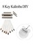 Thumb Piano Köprüsü Eyer 8 Tuşlar Set Kit Için Kalimba Dıy Yedek Parçalar (Yurt Dışından) 3