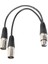 Siyah 3pin Xlr Dişi Fişe Çift Erkek Fiş Mikrofon Kablo Adaptör Aşaması (Yurt Dışından) 1