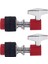 2pc Hi-Hat Debriyaj Alaşımı Standart Caz Davul Perküsyon Aksesuarları Kırmızı (Yurt Dışından) 1