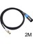 Xlr Dişi Ila Mini Xlr Erkek Adaptör Kablosu 3 Pin Pro Xlr Kablosu Kulaklık Için 2m (Yurt Dışından) 3