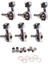 6x 3R3L Gitar Tuning Pegs Tuner Akustik Elektro Gitar Parçaları Chrome (Yurt Dışından) 2