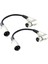 2 Pack Xlr Dik Açılı Dişi - Xlr Erkek Kablosu 7 '' Uzatma Kurşun Adaptörü (Yurt Dışından) 1