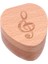 Ahşap Kalp Şeklinde Gitar Pick Plectrum Tutucu Kutusu Için 4 Adet Pick Tutun (Yurt Dışından) 2