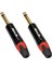 6pcs 1/4 Inç 6.35MM Mono Mikrofon Tapası Gitar Ses Kablosu Konektörleri (Yurt Dışından) 5