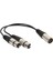 Xlr Yama Kablosu Erkek To 2 Dişi Ses Mikrofonu Y Ayırıcı Adaptörü 1 Feet (Yurt Dışından) 2