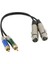 1ft 2 Xlr Dişi -2 Rca Erkek Yama Kablosu -Dual Xlrf -Çift Rca Ses Kablosu (Yurt Dışından) 1