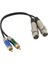 1ft 2 Xlr Dişi -2 Rca Erkek Yama Kablosu -Dual Xlrf -Çift Rca Ses Kablosu (Yurt Dışından) 2