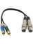 1ft 2 Xlr Dişi -2 Rca Erkek Yama Kablosu -Dual Xlrf -Çift Rca Ses Kablosu (Yurt Dışından) 3