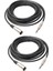 2pcs Xlr 3 Pimli ERKEK-6.35MM 1/4 "mono Korumalı Fiş Mikrofon Kablosu 10FT (Yurt Dışından) 1