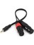 1ft 1/8 "3,5mm Erkek Stereo Trs Audio Fişi Çift 2 Dişi 3pin Xlr Kablosu (Yurt Dışından) 2
