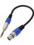 1ft 1/4 "trs 6.35MM Erkek - 3 Pin Xlr Kadın Audio Mic Uzantı Kablosu Kablosu (Yurt Dışından) 1