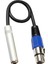 2 Adet Dengeli 3 Pimli Xlr Dişi 6.35MM Dişi Stereo Ses Kablosu (Yurt Dışından) 2