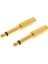 2x 6.35MM 1/4 "jack - Rca Fiş Ses Adaptörü Kablo Dönüştürücü Konnektörü (Yurt Dışından) 4