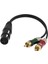 2x Ses Kablosu - 12 Inç Ayırıcı Yama Kablosu - 1 Xlr Dişi Ila 2 Rca Erkek (Yurt Dışından) 4