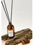 Amber Kokulu Fiber Bambu Çubuklu Oda Kokusu Amber Cam Şişe 100 ml Beyaz Etiketli 1