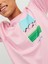 Jack & Jones Jortulum Landscape Tee Ss Crew Neck Pembe Erkek T-shirt 12235226-Prism 4