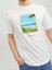 Jack & Jones Jortulum Landscape Tee Ss Crew Neck Beyaz Erkek T-shirt 12235226-Brigh 4