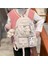 Lise Kız Sırt Çantası Okul Çantaları Kızlar Multipockets Kawaii Sırt Çantası ile 2 Ayı Bebek Genç Için (Yurt Dışından) 2