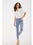 Streç Pamuklu Yüksek Bel Skinny Fit Pantolon Bayan Pantolon 23Y0034K1 3