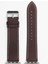 Apple Watch Kordon Deri Crazy Koyu Mürdüm 42-44-45 mm Uyumlu 1