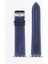 Apple Watch Kordon Deri Crazy Saks Mavi 42-44-45 mm Uyumlu 1