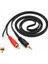2rca - 3,5mm Stereo Aux Kablo 3 Metre Gold 1