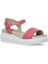 Henay 3fx Pembe Kadın Comfort Sandalet 2