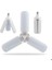 Pervane Şeklinde Katlanabilir Ayarlanabilir Beyaz LED Ampul E-27 Duy 45 Wat Pervane Ampul Pervane 1