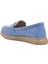 23164 Bebe-Mavisi Hakiki Deri Kadın Loafer Ayakkabı 4