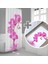 Orchid Banyo Paspas ve Tek Kanat Duş Perdesi 1X180X200 Set 1