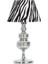Vinner Munch Krom Kaplama Metal Abajur - Zebra Desenli 1