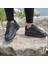 Darkstep 156 Siyah-Siyah Fuspetli Sneaker Düz Taban Spor Ayakkabı 3