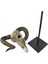 Metal Standlı Boynuzlu Koç Kafası Figürü 46CM 2
