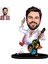 Kişiye Özel Gitarist Fügürlü 3D Ahşap Biblo,sevgiliye Hediye,doğum Günü Hediyesi, 1