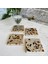 Taş Bardak Altlığı Stone Coasters - 4 Lü Set Terrazzo 1