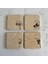 Taş Bardak Altlığı Stone Coasters 4 Lü Set - Hindiba 1