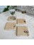 Taş Bardak Altlığı Stone Coasters 4 Lü Set - Hindiba 4