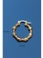 Altın Renk Boğumlu Halka Klipsli Küpe 4mm 2.5×2.5 4