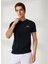 Bisiklet Yaka Koyu Mavi Erkek T-Shirt 8NPT51PJM9Z0578 1