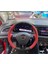 Volkswagen Golf-Jetta-Caddy-Passat-Tiguan-toureg- 2015-20 Kırmızı siyah kırmızı dikişli direksiyon kılıfı 1