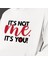 Sevgililer Gününe Özel It's Not Me, It's You Temalı Cepli, Kapşonlu Beyaz Unisex Sweatshirt HK2523 2