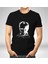 Siyah Atatürk Tişört Yetişkin Atatürk Baskılı T-Shirt 1