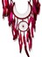 Ok ve Ay Modelli Vişne Rengi Dream Catcher Duvar Süsü 4