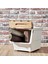 Motek Bambu Tekerlekli Organizer Çok Amaçlı Saklama Kutusu 2X12 Lt 5