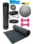 Pilates Minderi Lastiği Ip Sekizgen Lastik Loop Band Yoga Blok 65 cm Top Pompa ve 1 kg Dambıl Seti 1