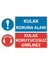 Kulak Koruma Alanı Kulak Koruyucuz Girilmez Uyarı Levhası 25 cm x 35 cm Sticker Etiket 1