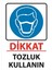 Dikkat Tozluk Kullanın Uyarı Levhası 25 cm x 35 cm Sticker Etiket 1
