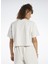 Yuvarlak Yaka Düz Ekru Kadın T-Shirt IC8094 cl Ae Bıg Logo Crop 3